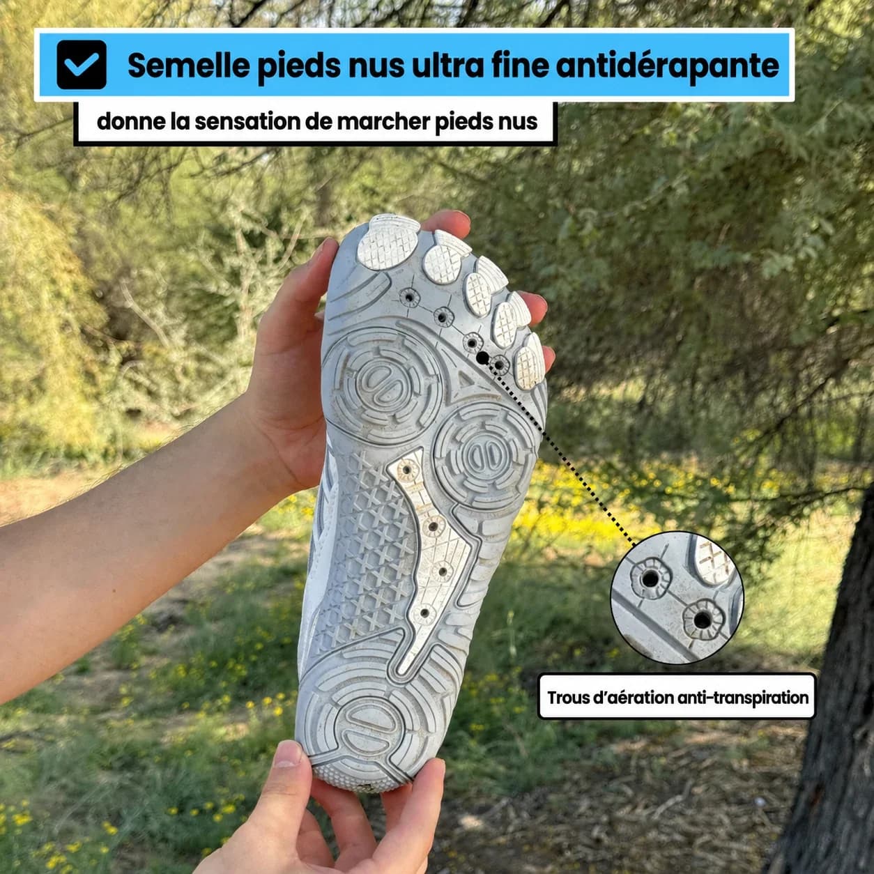 Chaussures minimalistes unisexes drop zéro, semelle 4 mm