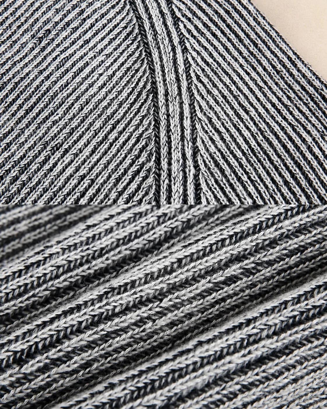 Pull homme côtelé à col rond