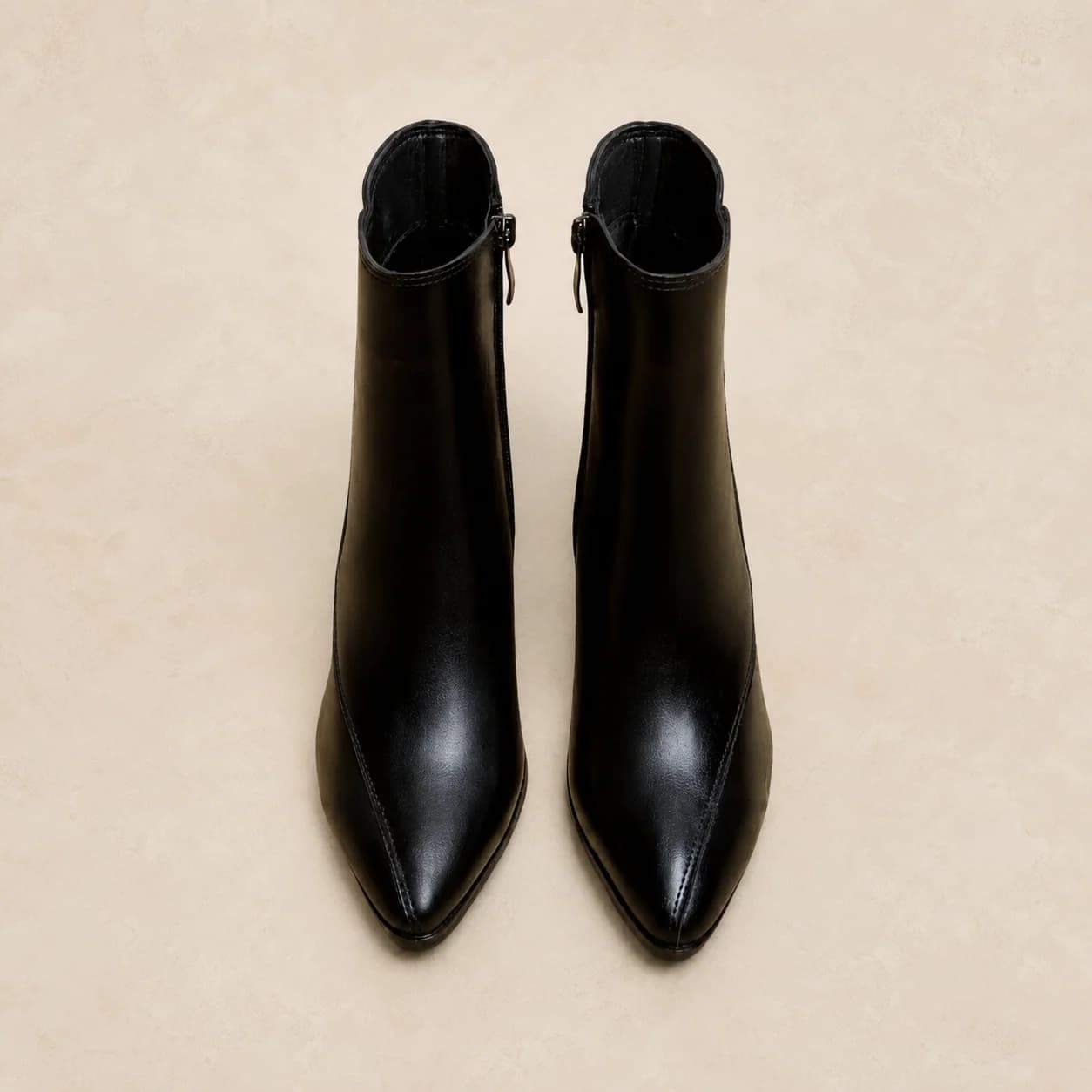 Bottines femme bout pointu à talon bloc
