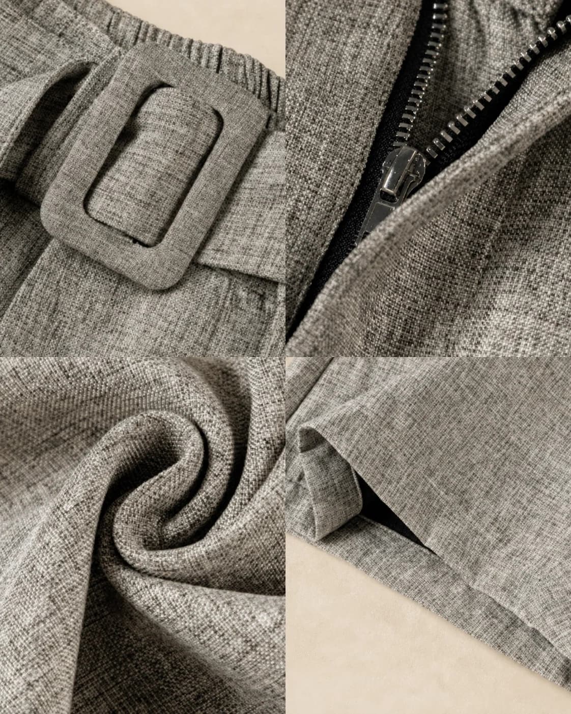 Pantalon homme large en laine mélangée